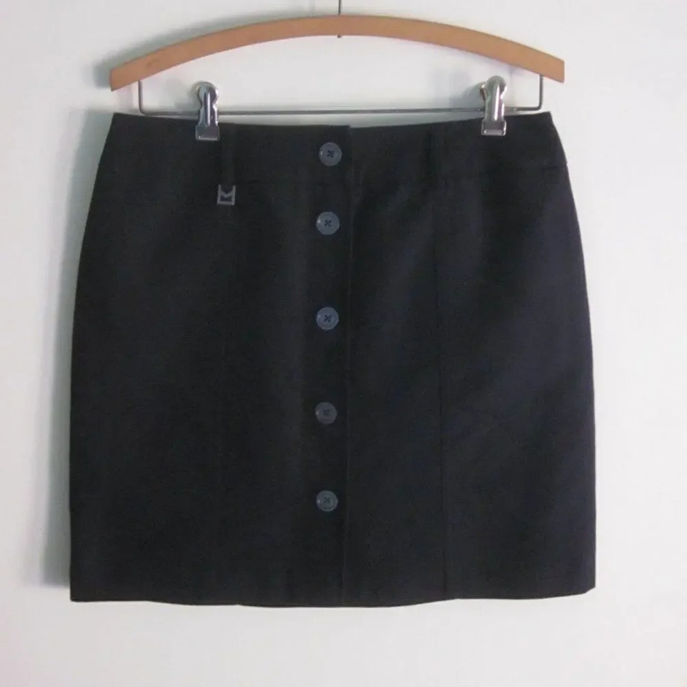 Michael Kors Navy Cotton Logo Mini Skirt – Women’s 6